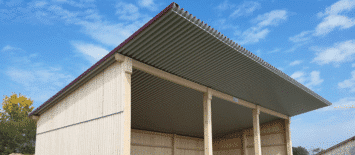 Pultdachhalle aus Holz bauen